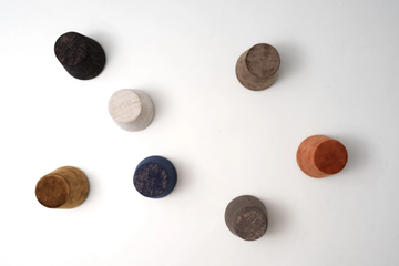 OLLI - Upholstered fabric pouf by PF Stile - view 3